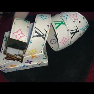 Louis Vuitton multi colored belt